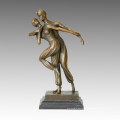 Danse Statue Double Persans Bronze Sculpture, DH Chiparus TPE-192